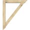 Ekena Millwork Traditional Traditional Rough Sawn Bracket w/ Offset Brace, Douglas Fir, 6"W x 36"D x 44"H BKT0604X36X44TRA01RDF - alternate 3